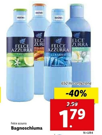 Lidl Bagnoschiuma offerta