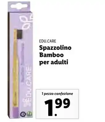 Lidl Spazzolino bamboo per adulti offerta