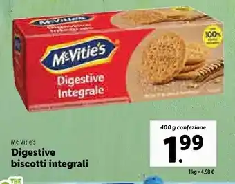 Lidl Mc vitie's - digestive offerta