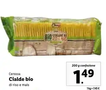 Lidl Cialde bio di riso e mais offerta