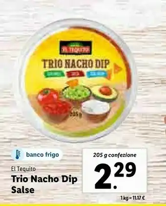 Lidl Trio nacho dip salse offerta