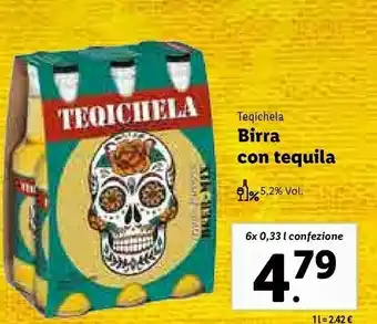 Lidl Teqichela birra con tequila offerta