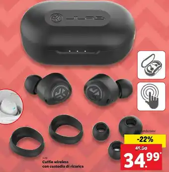 Jlab cuffie wireless con custodia di ricarica