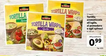 Lidl Tortilla wraps offerta
