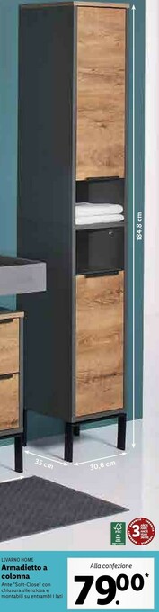 Lidl Livarno home armadietto a colonna offerta