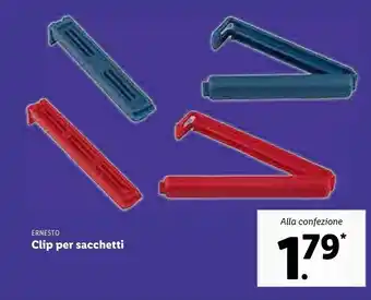 Lidl Ernesto clip per sacchetti offerta