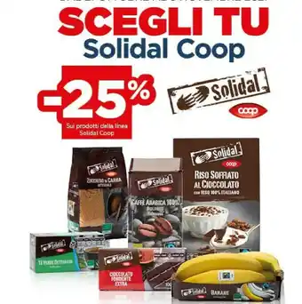 Superconti Solidal coop sui prodotti della linea offerta