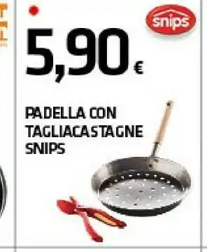 Snips 020503 padella rotondo padella per castagne