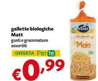 Pam Gallette di mais offerta