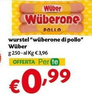 Pam Wurstel di pollo offerta