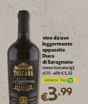 Pam Vino rosso offerta