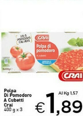 Crai Pomodori pelati offerta
