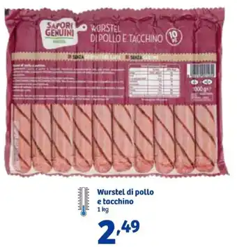 In'S Mercato Wurstel di pollo e tacchino 1 kg offerta