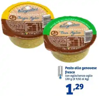 In'S Mercato Pesto alla genovese fresco con aglio/senza aglio 130 g offerta