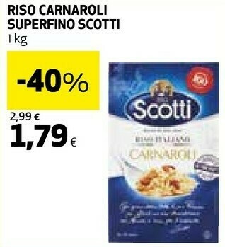 Coop Riso carnaroli 1000 g(ml) offerta