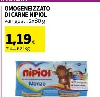 Coop Omogeneizzati offerta