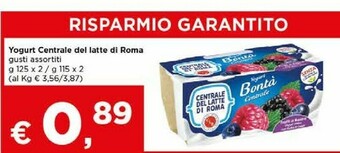 Yogurt bonta frutti di bosco