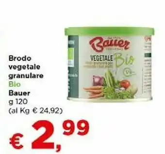 Granulare istantaneo brodo vegetale bio 120 g(ml)
