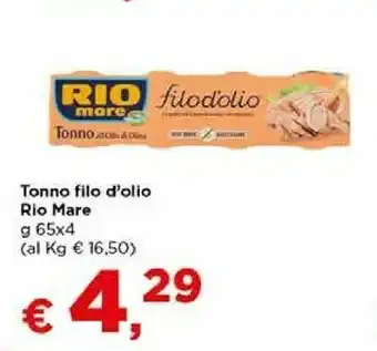 Metà Tonno all'olio di oliva filodolio offerta