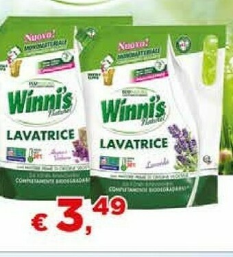 Metà Winni's detersivo lavatrice offerta