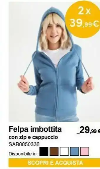 Terranova Felpe donna offerta