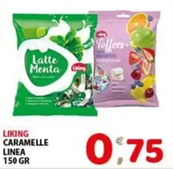 Mio Market LIKING CARAMELLE LINEA 150 GR offerta