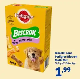 In'S Mercato Biscotti cane Pedigree Biscrok Multi Mix 500 g offerta