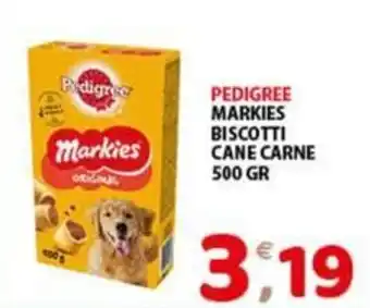 Mio Market PEDIGREE MARKIES BISCOTTI CANE CARNE 500 GR offerta