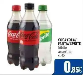 C+C Cash and Carry COCA COLA/ FANTA/SPRITE bibite assortite cl 45 offerta