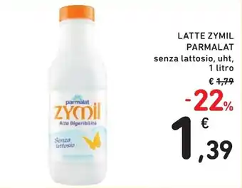 Spazio Conad LATTE ZYMIL PARMALAT senza lattosio, uht, 1 litro offerta