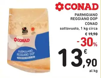 Spazio Conad PARMIGIANO REGGIANO DOP CONAD sottovuoto, 1 kg circa offerta