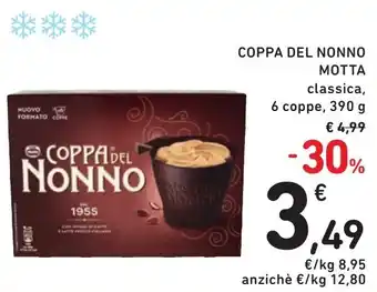 Spazio Conad COPPA DEL NONNO MOTTA classica, 6 coppe, 390 g offerta