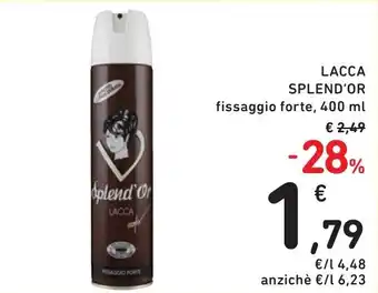 Spazio Conad LACCA SPLEND'OR fissaggio forte, 400 ml offerta