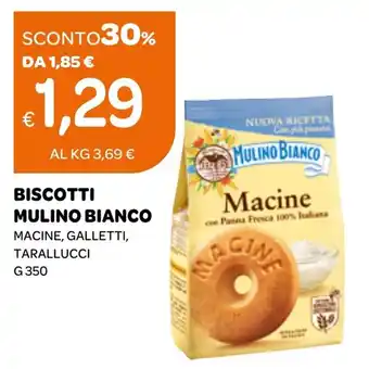 Ekom BISCOTTI MULINO BIANCO MACINE, GALLETTI, TARALLUCCI g 350 offerta