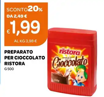 Ekom PREPARATO PER CIOCCOLATO RISTORA g 500 offerta