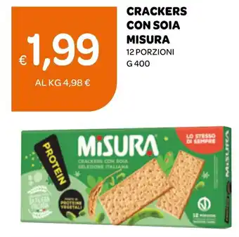 Ekom CRACKERS CON SOIA MISURA 12 PORZIONI g 400 offerta