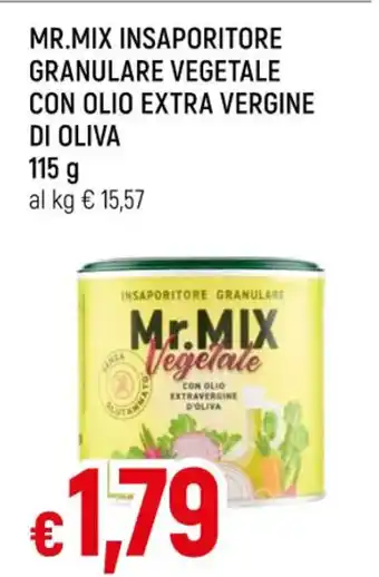 Famila Superstore MR.MIX INSAPORITORE GRANULARE VEGETALE CON OLIO EXTRA VERGINE DI OLIVA 115 g offerta