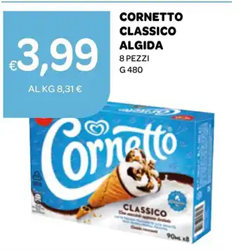 Ekom CORNETTO CLASSICO ALGIDA 8 PEZZI g 480 offerta