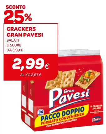 Ekom CRACKERS GRAN PAVESI SALATI offerta