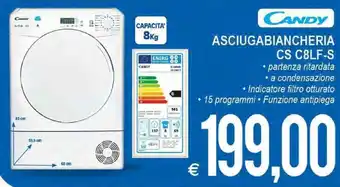 MD Discount Candy Asciugabiancheria CS C8LF-S offerta