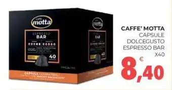 Eté CAFFE' MOTTA CAPSULE DOLCEGUSTO ESPRESSO BAR X40 offerta