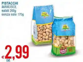 MD Discount Manusol Pistacchi 200g, 170g offerta
