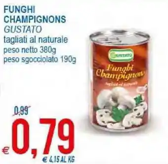 MD Discount Gustato Champignons Funghi 380g, 190g offerta