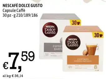 Famila Market NESCAFÉ DOLCE GUSTO Capsule Caffè g 210/189/186 offerta