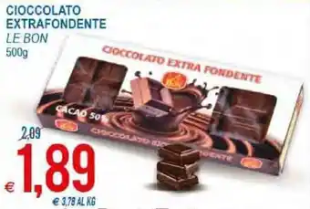MD Discount Le Bon Cioccolato Extrafondente 500g offerta