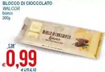 MD Discount Walcor Blocco di Cioccolato 200g offerta
