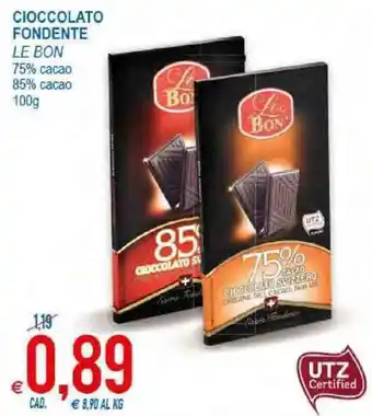 MD Discount Le Bon Fondente Cioccolato 100g offerta