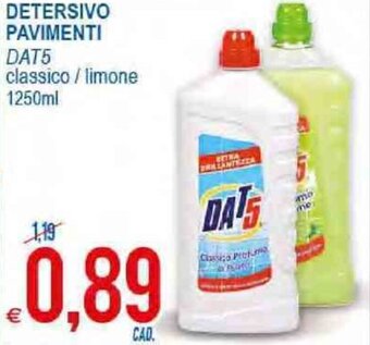 MD Discount Dat5 Detersivo Pavimenti 1250ml offerta