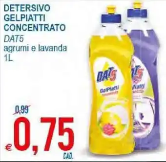 MD Discount Dat5 Detersivo Gel Piatti Concentrato 1l offerta