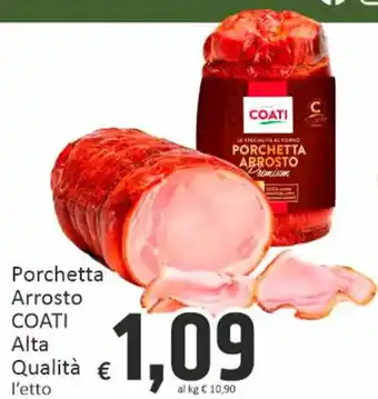 Paghi Poco Porchetta Arrosto COATI Alta Qualità l'etto offerta